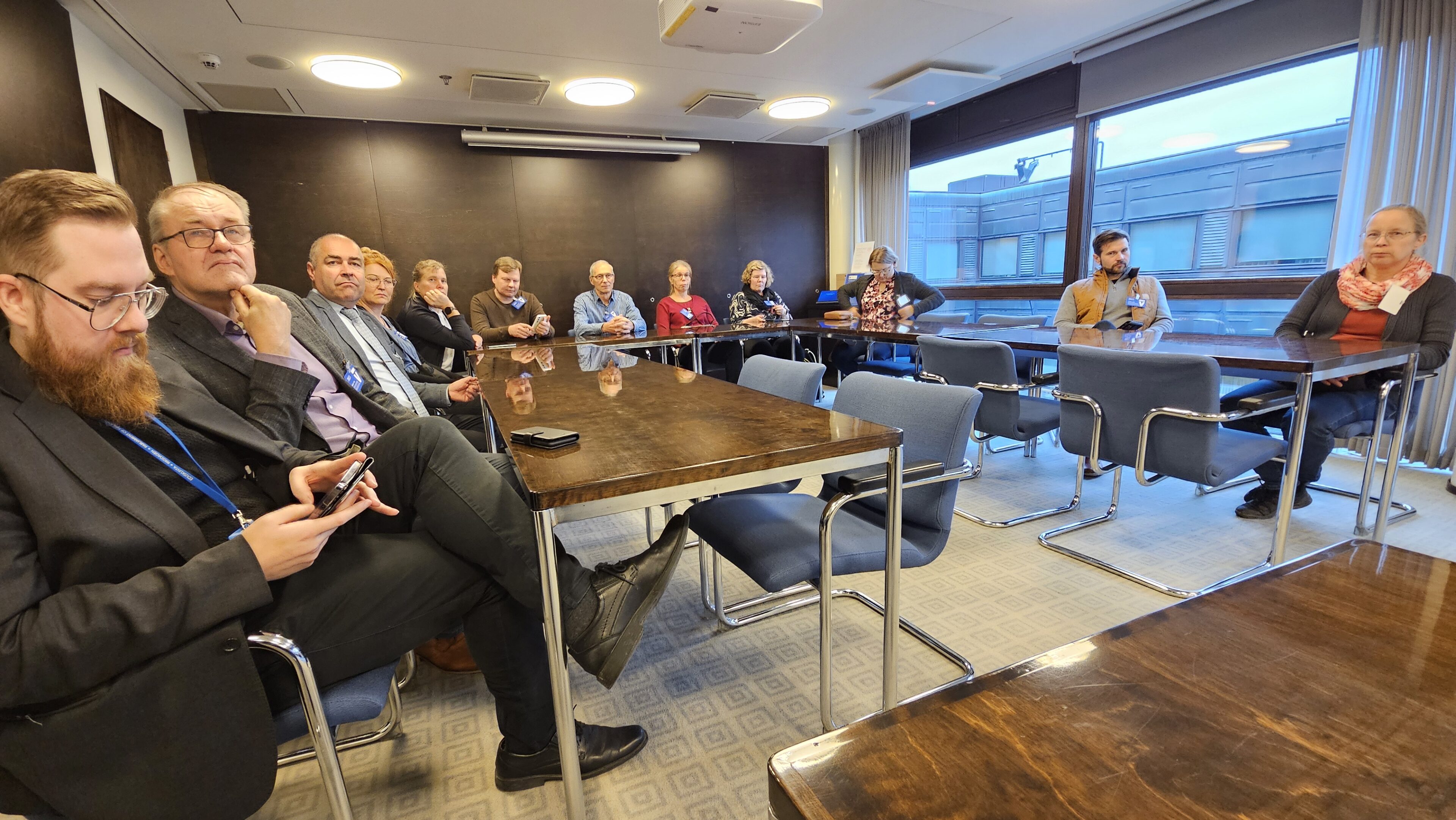 Agrologien aluetapaaminen-                                                    Maatalousasiat puhuttivat eduskuntavierailulla ja koulutusasiat MTK:ssa